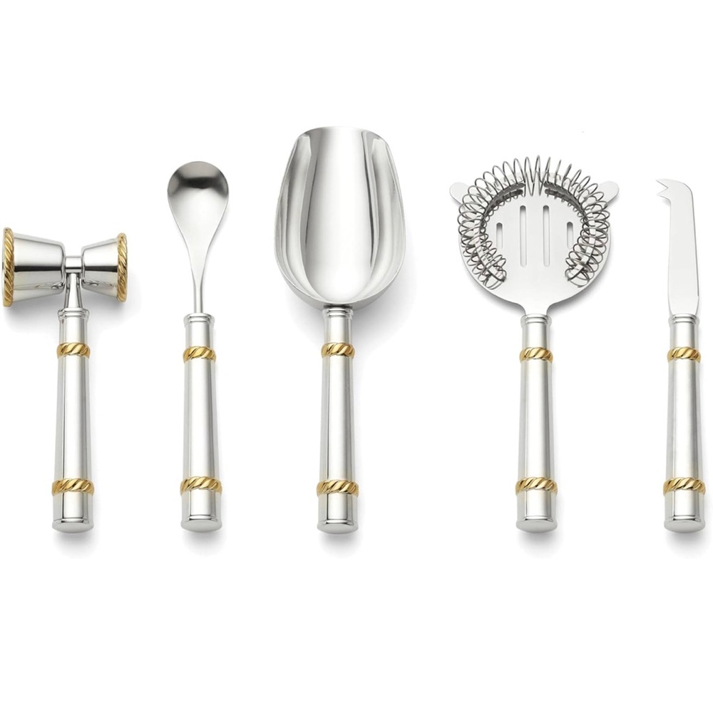 Reed And Barton Bar Tool Set Roseland 5-piece